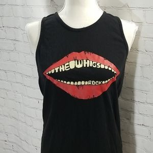 Next Level Black The Whigs Rock Sleeveles T-shirt